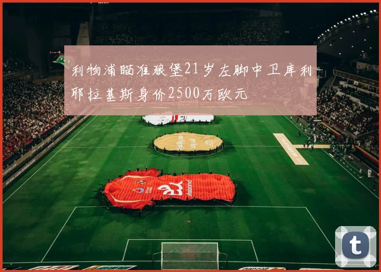 利物浦瞄准狼堡21岁左脚中卫库利耶拉基斯身价2500万欧元